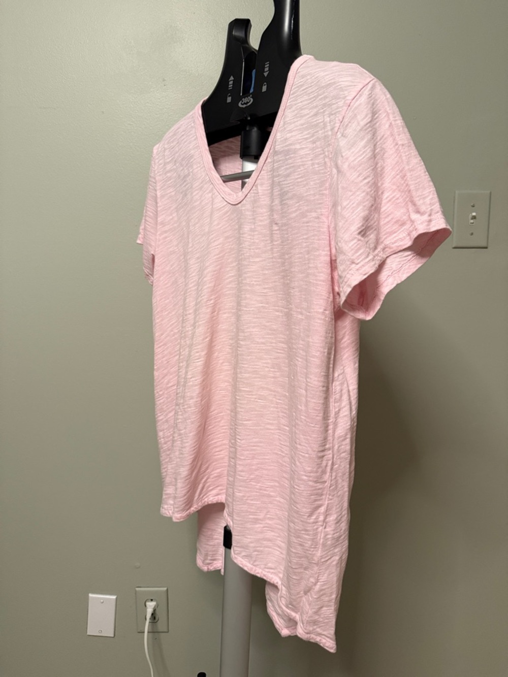 Wilt Light Pink V-Neck Short Sleeve Tee - Picture 2 of 4